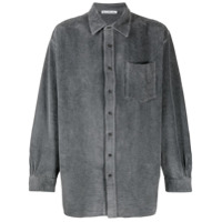 Acne Studios oversized corduroy buttoned shirt - Cinza