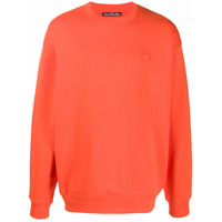 Acne Studios Suéter oversized de algodão - Laranja