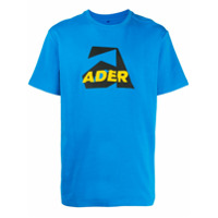 Ader Error Camiseta com logo bordado Aspect - Azul