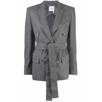 Agnona Blazer com abotoamento simples de cashmere - Cinza