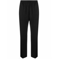 Agnona elasticated loose fit trousers - Preto