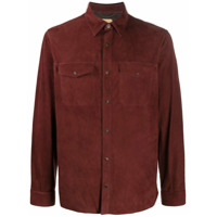 Ajmone Jaqueta com botão de pressão - Vermelho