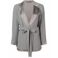 Alberta Ferretti belted tailored jacket - Cinza