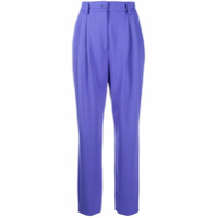 Alberta Ferretti Calça de alfaiataria cintura alta - Roxo