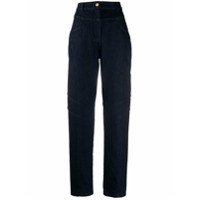 Alberta Ferretti Calça jeans reta cintura alta - Azul