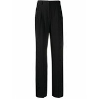 Alberta Ferretti Calça reta com cintura alta - Preto