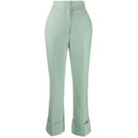 Alberta Ferretti Calça reta com cintura alta - Verde