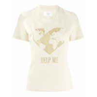 Alberta Ferretti Camiseta com bordado Help Me - Neutro
