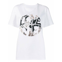 Alberta Ferretti Camiseta com estampa de paetês - Branco