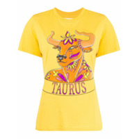 Alberta Ferretti Camiseta com estampa Taurus - Amarelo