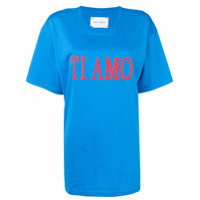 Alberta Ferretti Camiseta com estampa Ti amo - Azul