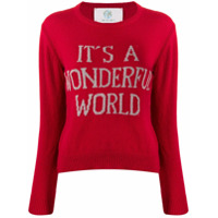 Alberta Ferretti It's A Wonderful World jumper - Vermelho