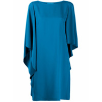 Alberta Ferretti Vestido midi assimétrico - Azul