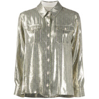 Alexa Chung Camisa xadrez com estampa pied-de-poule - Verde