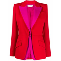 Alexander McQueen Blazer color block - Vermelho