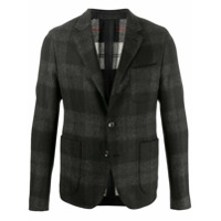 Alexander McQueen Blazer com estampa xadrez - Preto