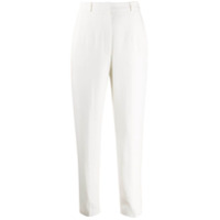 Alexander McQueen Calça de alfaiataria cintura alta - Branco