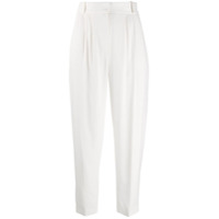Alexander McQueen Calça de alfaiataria com cintura alta - Branco