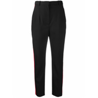 Alexander McQueen Calça de alfaiataria com recorte lateral - Preto