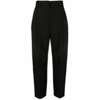 Alexander McQueen Calça de alfaiataria cropped - Preto