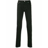 Alexander McQueen Calça jeans com detalhe lateral - Preto