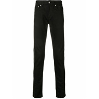 Alexander McQueen Calça jeans com listra - Preto