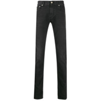 Alexander McQueen Calça jeans com logo bordado - Preto