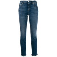 Alexander McQueen Calça jeans skinny com detalhe lateral - Azul