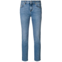 Alexander McQueen Calça jeans skinny cropped - Azul