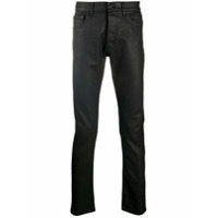 Alexander McQueen Calça jeans slim com cintura média - Preto