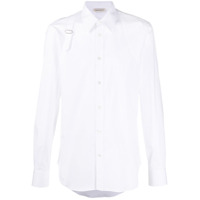 Alexander McQueen Camisa com detalhe de tira - Branco