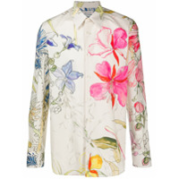 Alexander McQueen Camisa com estampa floral - Neutro