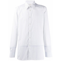 Alexander McQueen Camisa com recorte risca de giz - Branco