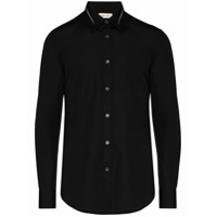 Alexander McQueen Camisa de alfaiataria mangas longas - Preto