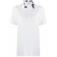 Alexander McQueen Camisa polo com logo bordado - Branco