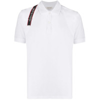Alexander McQueen Camisa polo com logo - Branco