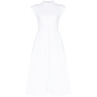 Alexander McQueen Camisa sem colarinho e com pregas - Branco