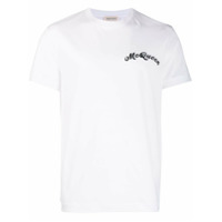 Alexander McQueen Camiseta com bordado de logo - Branco