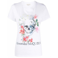 Alexander McQueen Camiseta com estampa de caveira - Branco