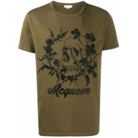 Alexander McQueen Camiseta com estampa de caveira - Verde