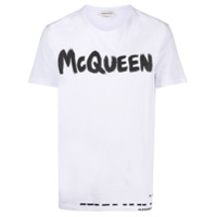 Alexander McQueen Camiseta com estampa de logo - Branco