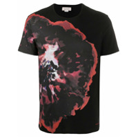 Alexander McQueen Camiseta com estampa floral - Preto