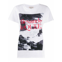 Alexander McQueen Camiseta com estampa fotográfica - Branco