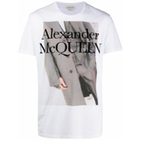 Alexander McQueen Camiseta com estampa gráfica - Branco