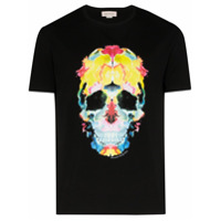 Alexander McQueen Camiseta com estampa Inkblot Skull - Preto
