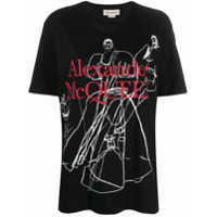 Alexander McQueen Camiseta com estampa - Preto