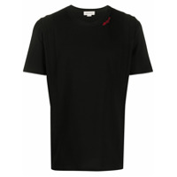 Alexander McQueen Camiseta com patch de logo - Preto