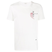 Alexander McQueen Camiseta Skeleton com bordado - Branco