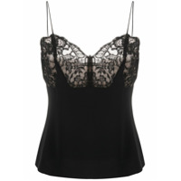 Alexander McQueen Camisola com recorte de renda - Preto