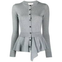 Alexander McQueen Cardigan mangas longas - Cinza